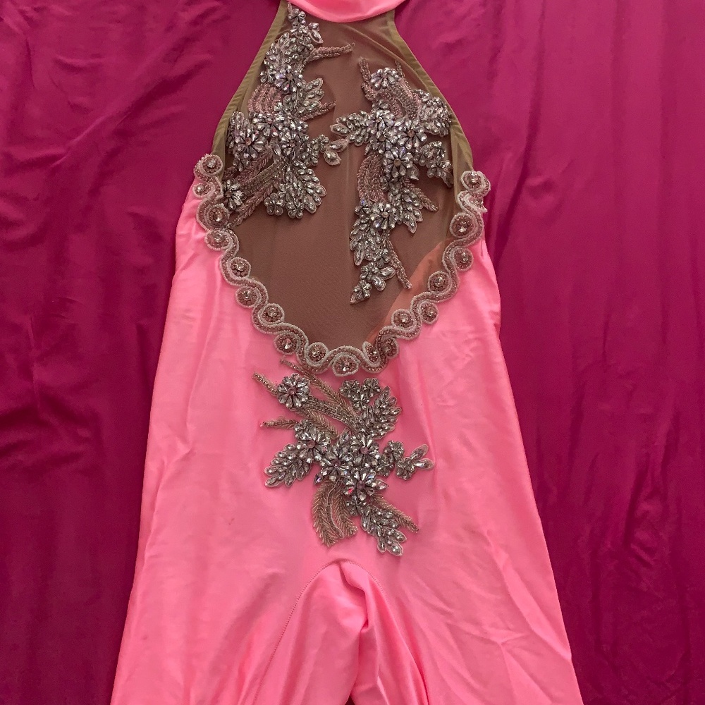 Pink Embellished Jumpsuit